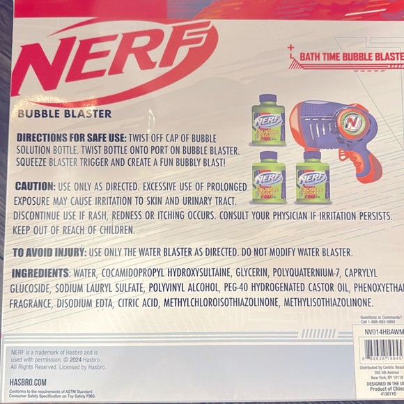 NWT Nerf Bath Time Bubble Blaster - Picture 2 of 2